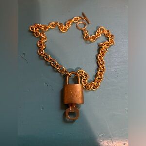 Louis Vuitton Lock and Key Necklace